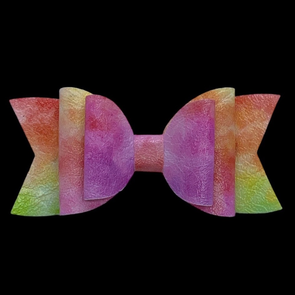 Girls Hair Bow Sparkling Ombré